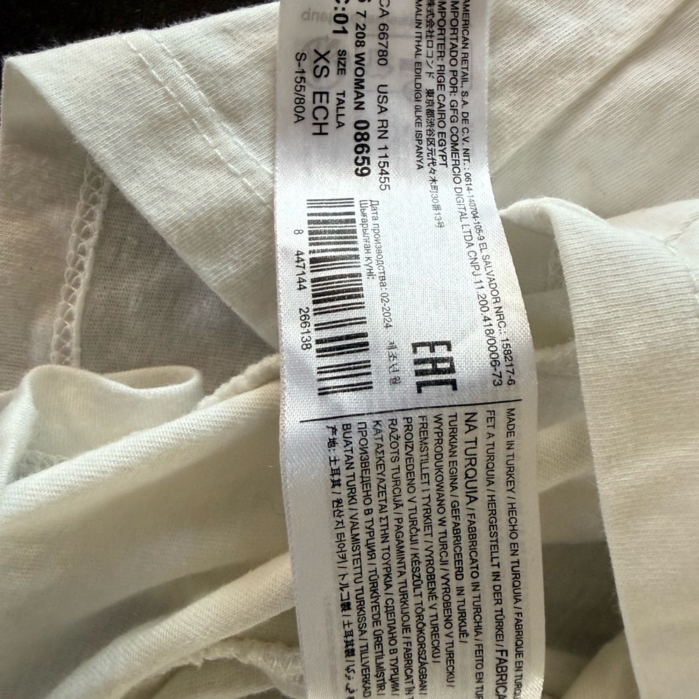 White Ruffled Sleeveless Top Mango - Picture 6 of 6